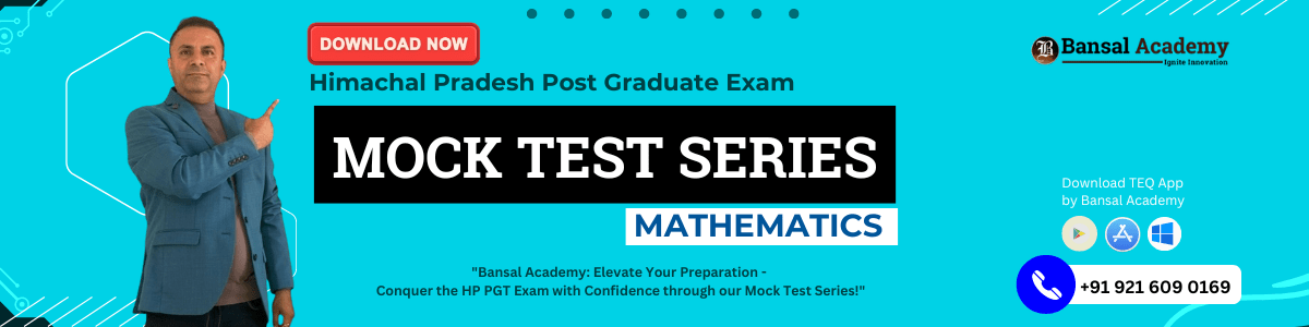 HP PGT Mathematics Mock Test Series