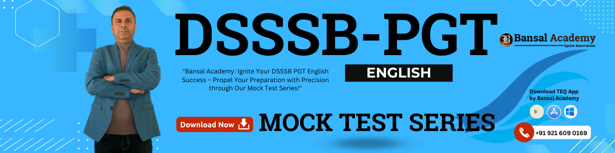 DSSSB PGT English Mock Test Series