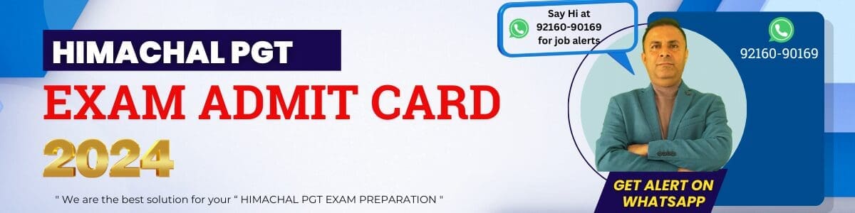 HP PGT Exam Admit Card 2024 2