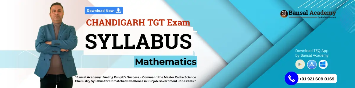 Chandigarh TGT Mathematics Syllabus