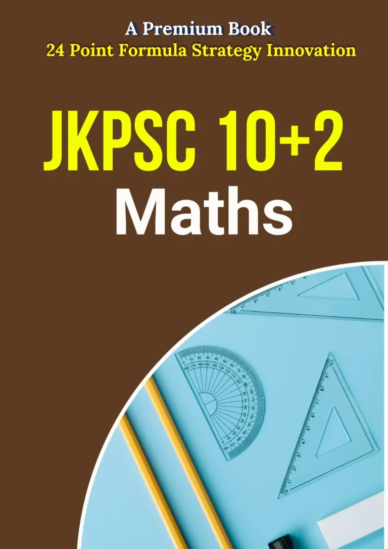 JKPSC School Lecturer Maths